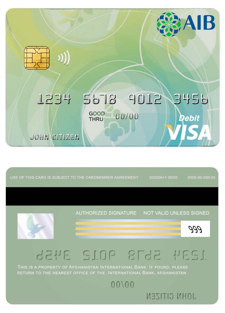 Afghanistan International Bank debit visa